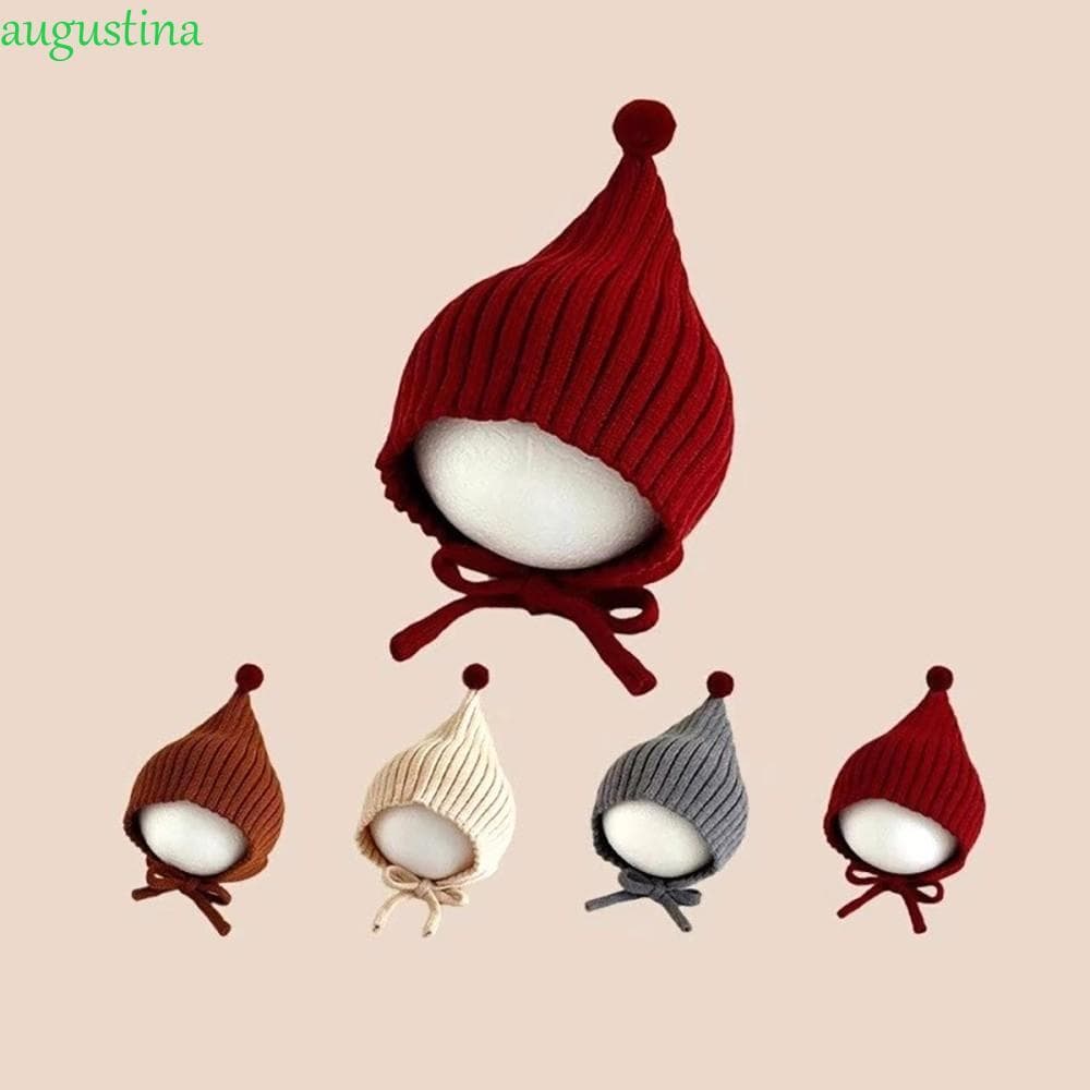 Gorro AUGUSTINA Lacing , Protetor De Ouvido Confortável Boné De Malha Para Bebê , Quente Estilo Coreano