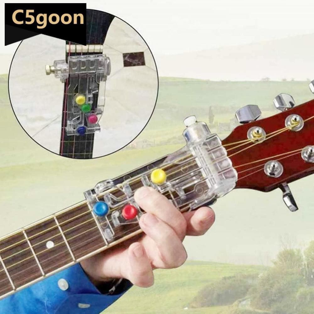 C5GOON Guitarra Iniciante Trainer Acorde Ferramenta De Aprendizagem Dedo À Prova De Dor Acessório Prática Acessórios F5I