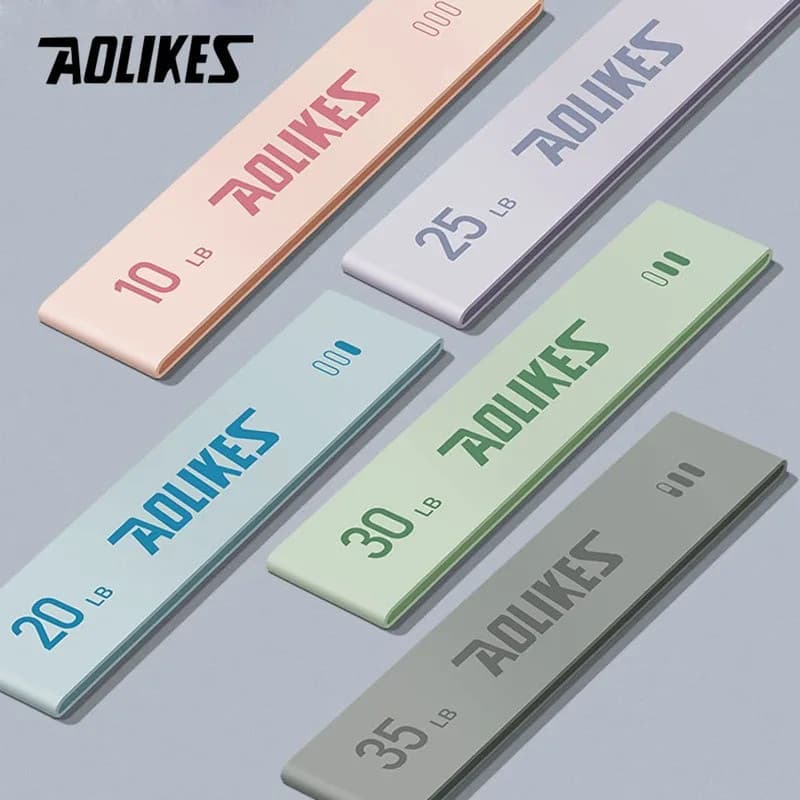 Faixas de Resistência AOLIKES para Exercícios, Faixas Elásticas para Terapia Física, Faixas de Alongamento para Pernas e