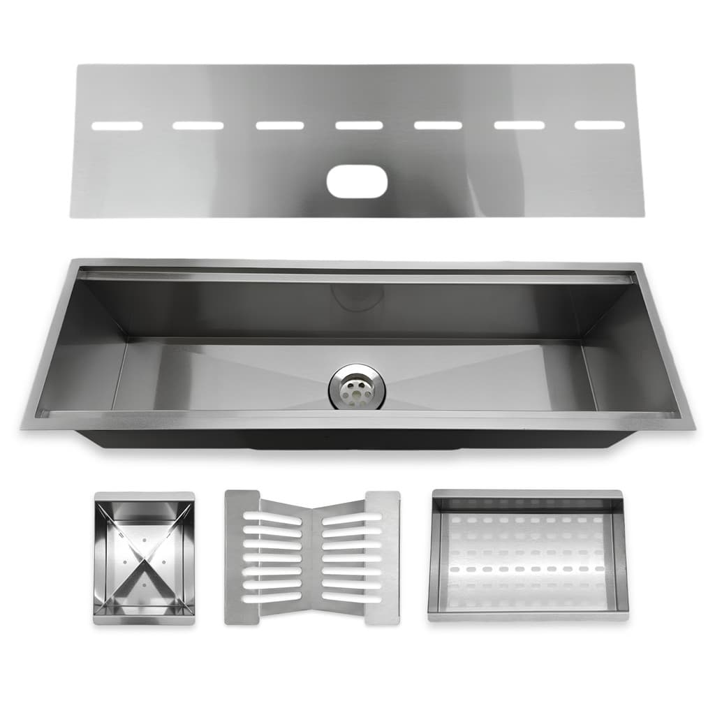 Calha Canal Organizador Embutir Tampa 60cm Aço Inox Escovado Aço Inox Escovado