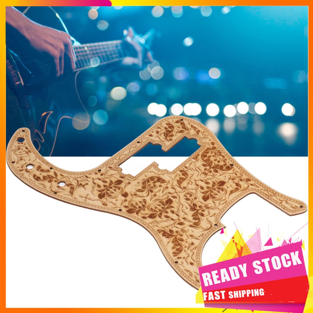 Gfgfgfgg Substituição de pickguard de guitarra para guitarras elétricas com madeira de bordo e padrões decorativos se