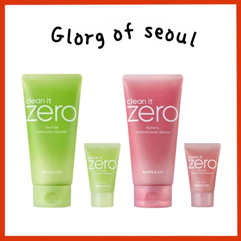 BANILA CO Clean It Zero Pack Cleanser (2 Types) 180g / 30g  │ Fig Berry Moisture / Kiwi Kale Pore