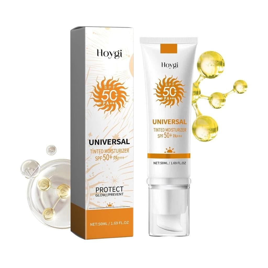 Hidratante Universal com Cor AMALIA com FPS 50+ PA+++, Creme de Base Anti-Idade, 1.69 FL OZ EEK3