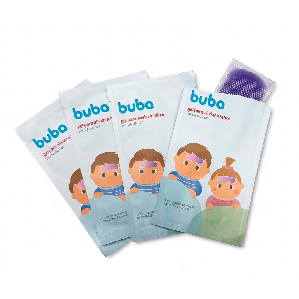 Gel Adesivo para Aliviar a Febre - Buba - Roxo