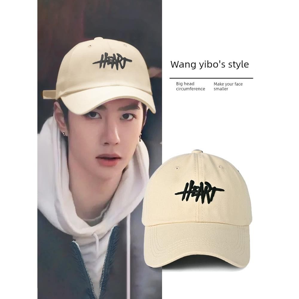 boné masculino boné Wang Yibo mesmo estilo Extra grande boné profundo chapéu de sol masculino feminino 2025 novo estil