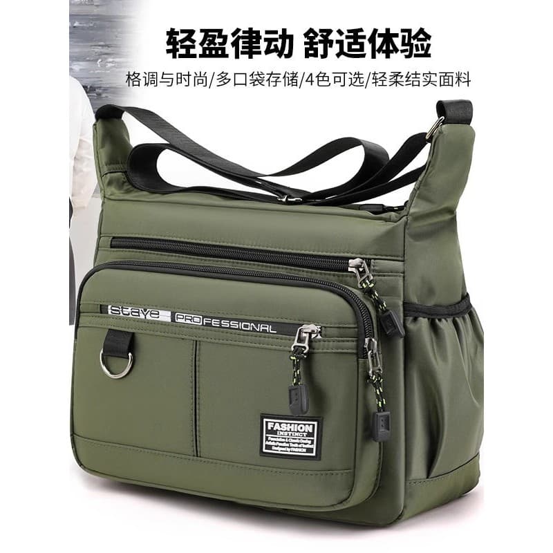 2025 bolsa masculina de grande capacidade bolsa de ombro resistente ao desgaste mochila Multi-bolso negócios Casual masc