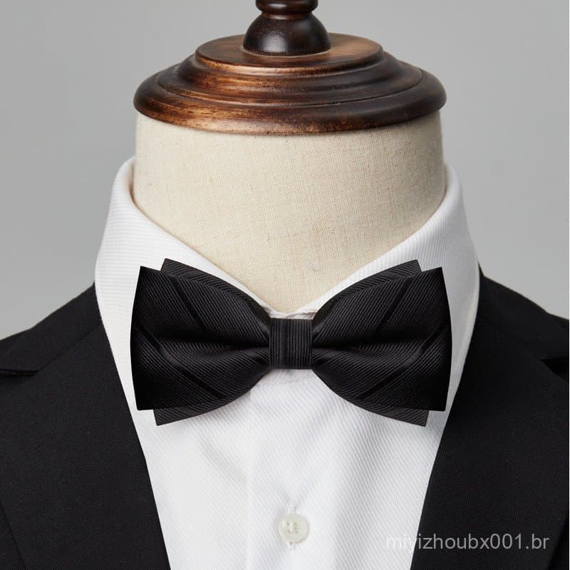 Gravata Borboleta Masculina de Cor Sólida para Noivo, Gravata Borboleta Borgonha para Padrinhos de Casamento, Gravata Bo