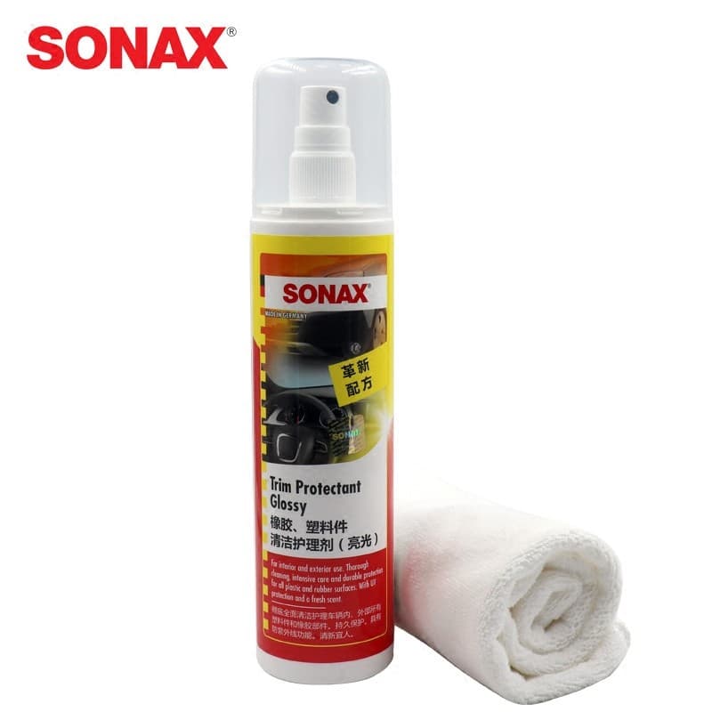 Alemão SONAX peças plásticas de borracha do carro limpeza revestimento cera mesa placa cera vitrificação cera do carro 3