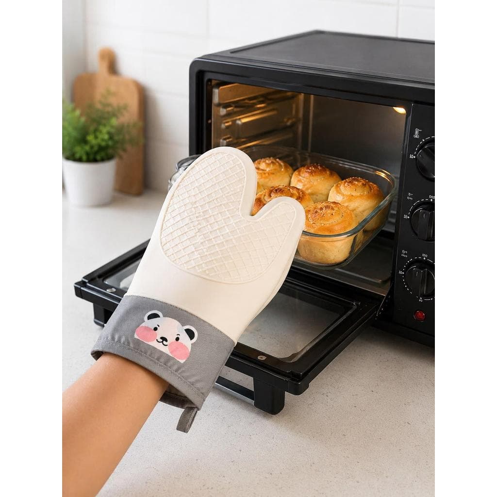 Luva Térmica de Silicone Antiderrapante para Forno e Cozinha Resistente ao Calor