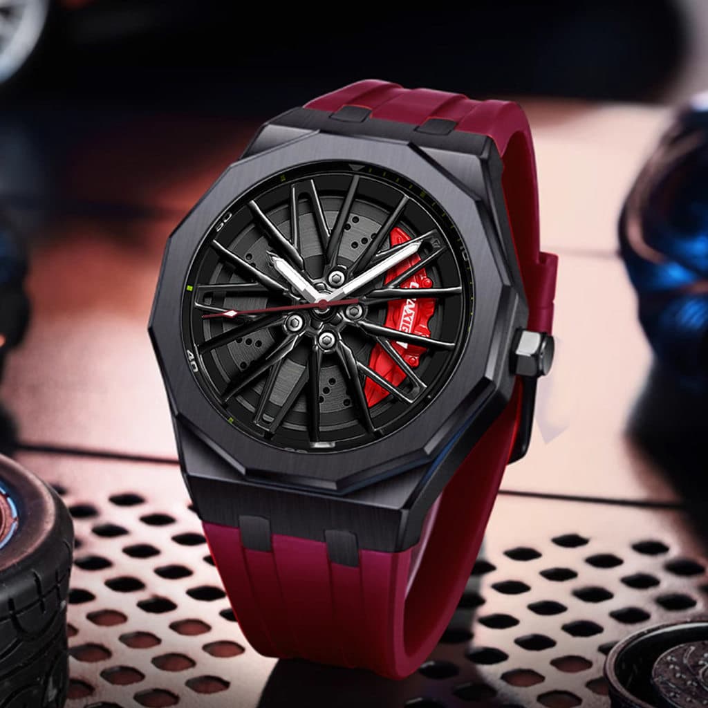 CHAXIGO Novo Estilo Marca Suíça Relógio Roda Rotativa Relógio de Quartzo Moda À Prova D 'Água Relógio Masculino Relógio