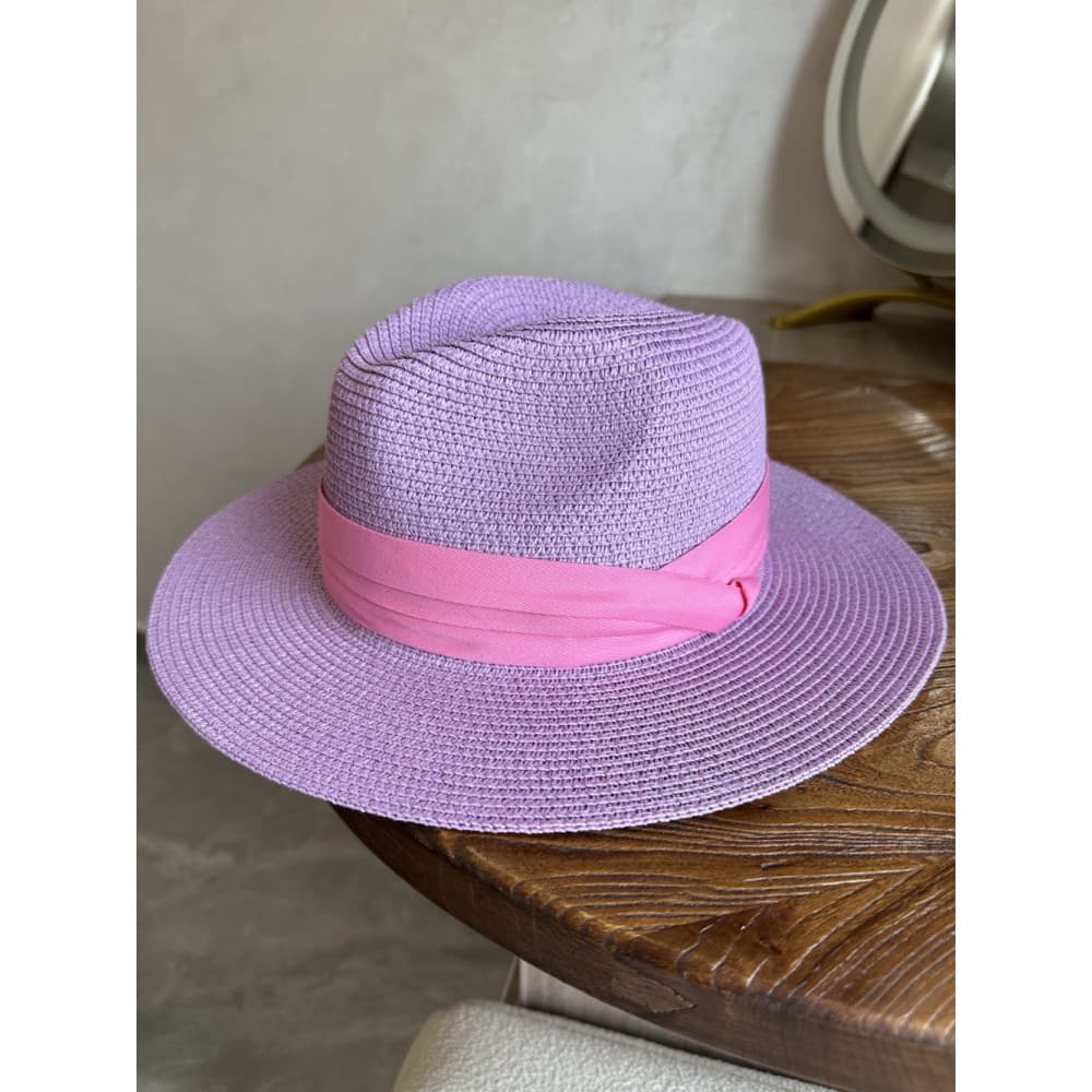 2026 verão novo estilo Retro roxo chapéu de palha feminino chapéu de aba plana chapéu de sol feminino chapéu de sol chap