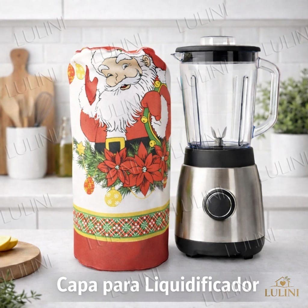 Capa Liquidificador Casa Decorada NATAL- LANÇAMENTO