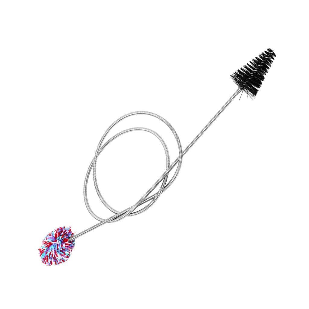 Fesjoy Escova de limpeza de saxofone Nylon de aço inoxidável resistente para manutenção de instrumentos de sopro