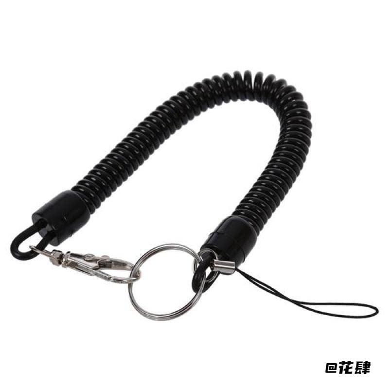 Corda elástica para idosos, corda anti-perda, cordão extensível, preto, celular, anti-perda, corda retrátil, chaveiro de