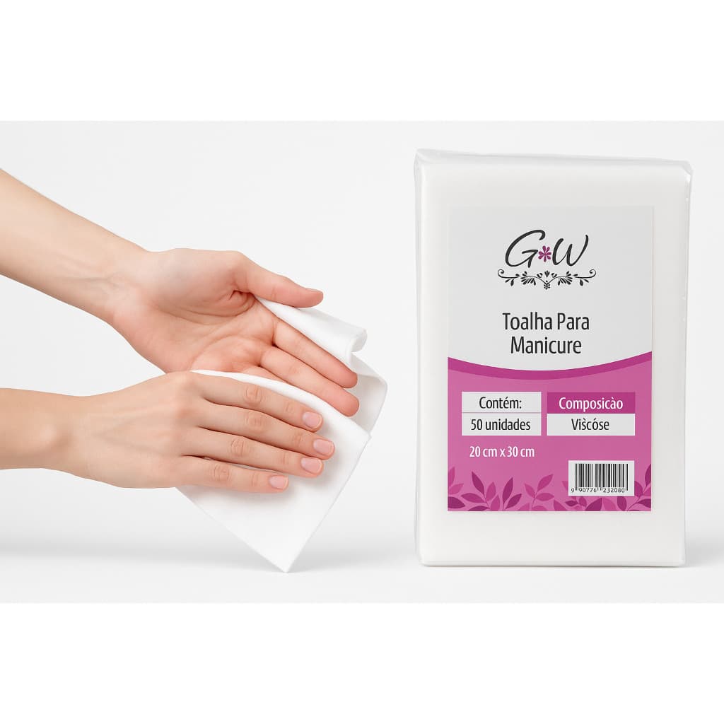 100 Toalhas Descartavel Manicure Pedicure