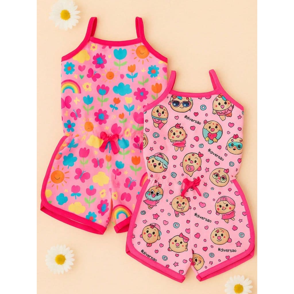 Kit c/2 Macaquinhos Estampado Mônique