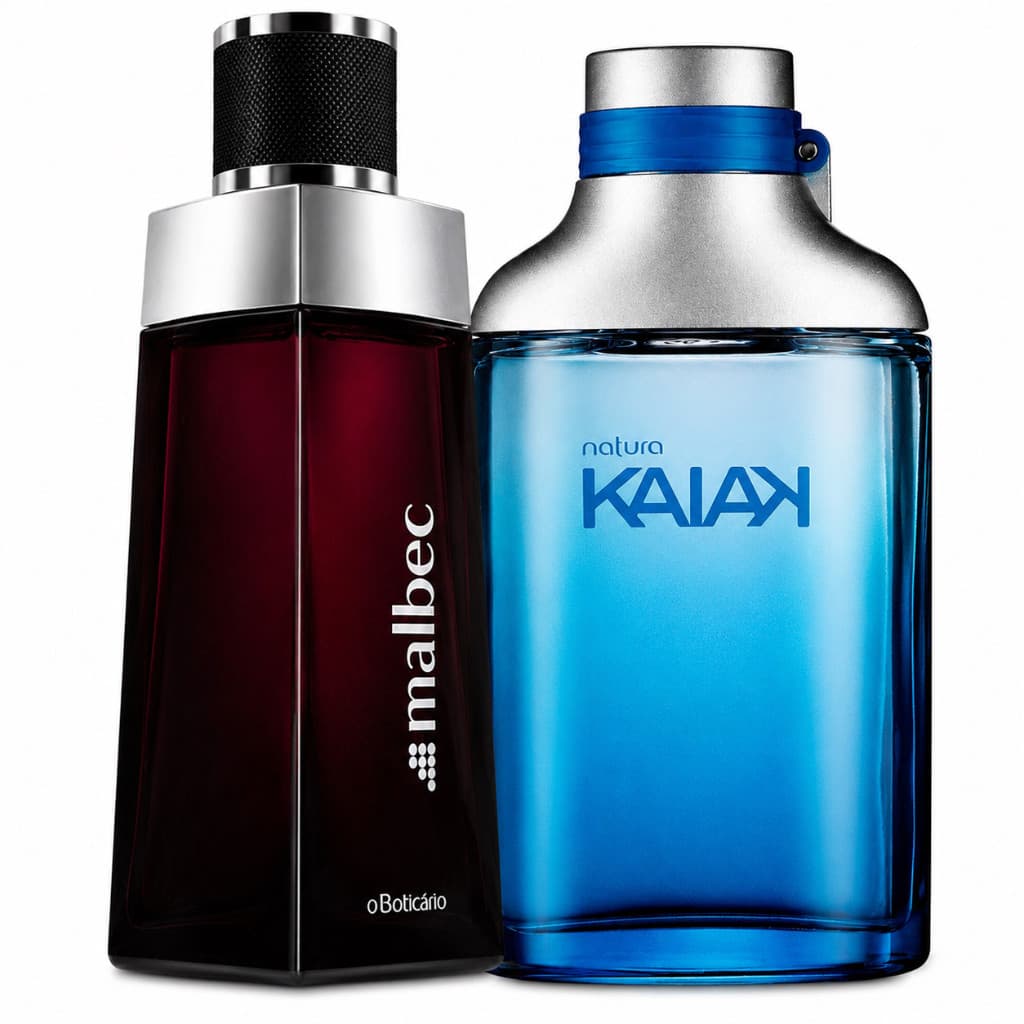 Combo Até 02 Perfumes Masculinos Mbec e Kaik Tradicional 100 ml Sofisticação Elegância Frescor
