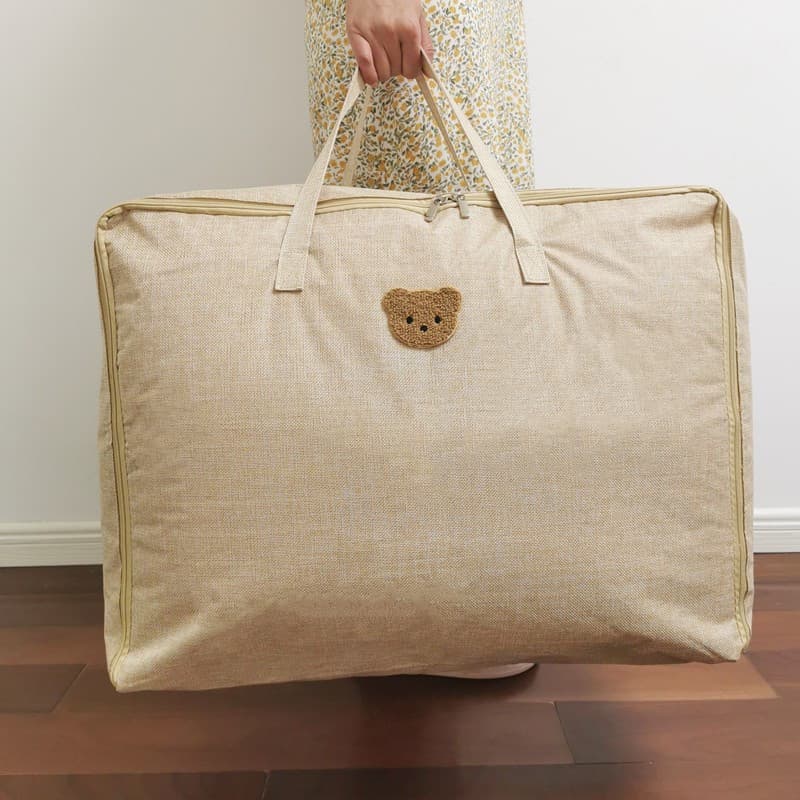 Ins estilo urso crianças colcha saco de armazenamento colcha jardim de infância roupas do bebê verão legal colcha arruma