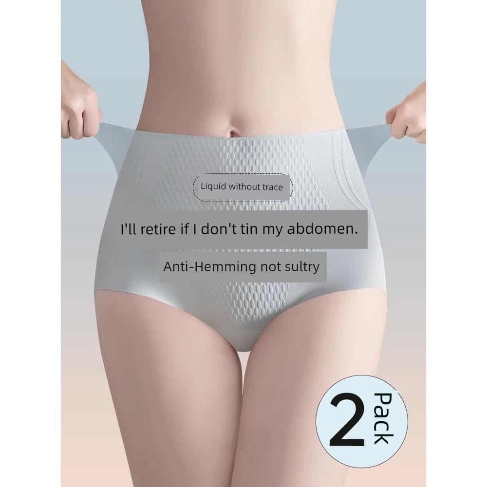 Calcinha alta com controle de barriga Calcinha plus size cintura alta Calcinha cós alto modeladora Verão barriga-estreit
