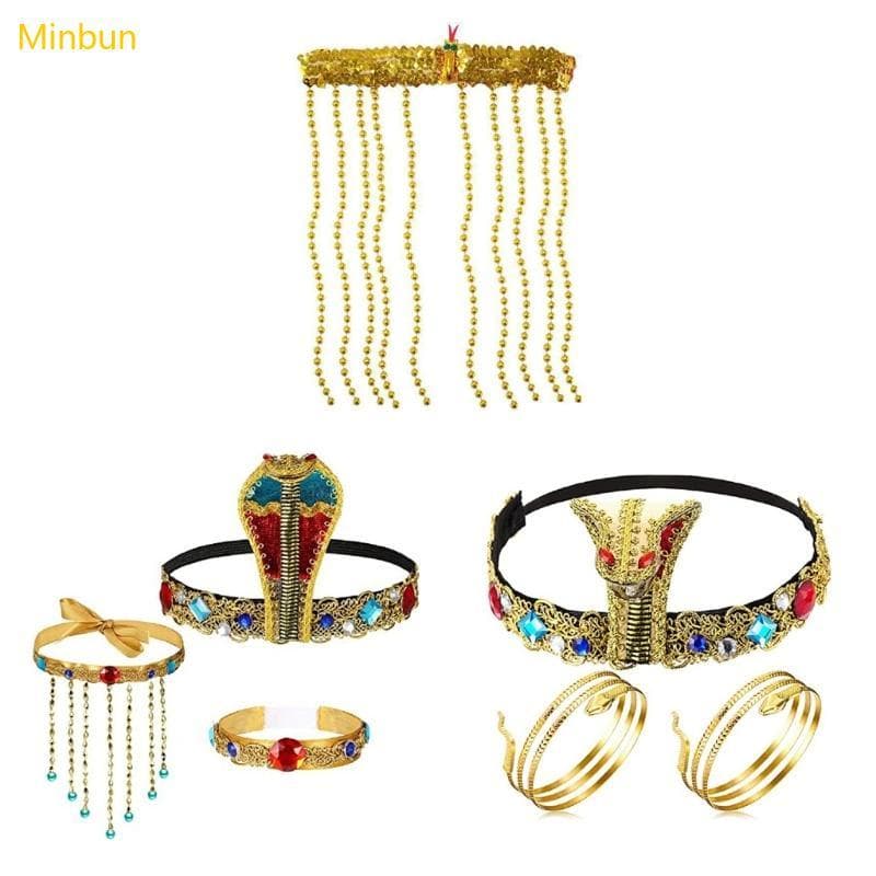 Minbun Argola Cabelo Cobras Douradas Cosplay Headwear Bandana Suprimentos Hairband Foto Adereços