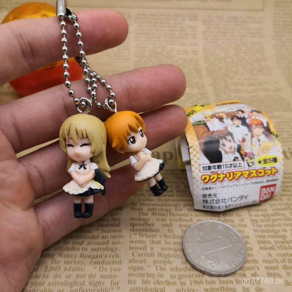 Figuras soltas populares Bandai gashapon: Mubu Restaurant, Ibo Mahiro, Honpa Yachiyo, chaveiros e pingentes de figuras C