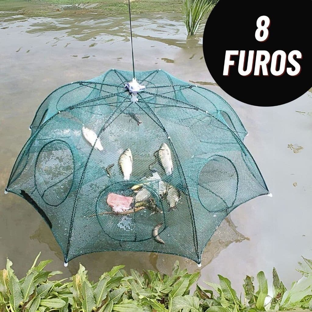 Armadilha Covo Peixe Isca Viva Lambaris Camarões