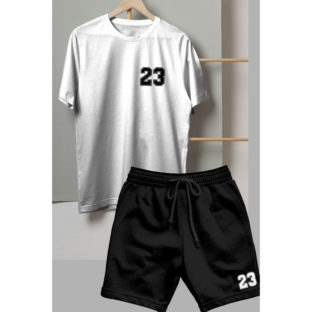 Conjunto Bermuda e Camiseta Estampado 23 Estilo