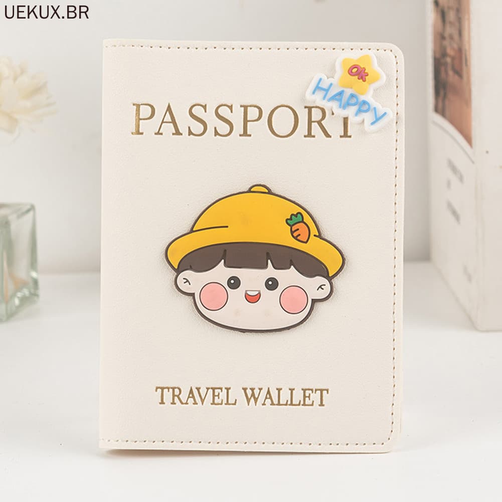 Porta-Passaporte Fofo Para Viagens , Tudo Em 1 , Organizador De Documentos De Viagem Mulheres E Homens