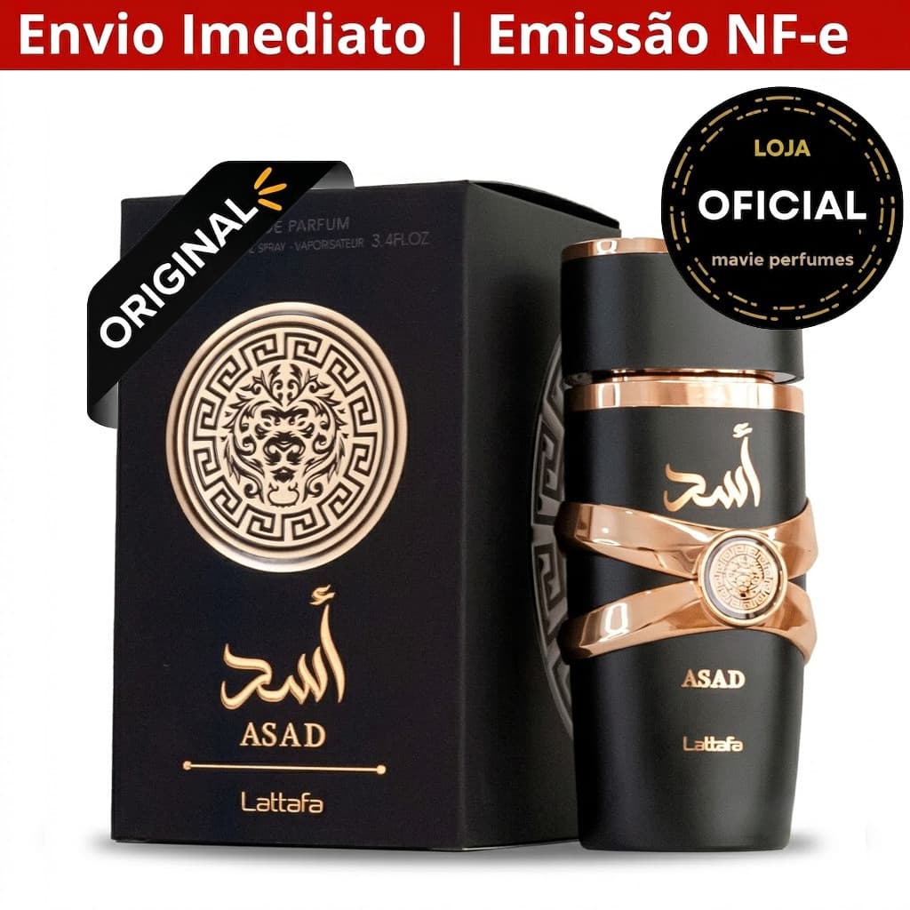 🔥Frete Grátis Perfume Árabe Lattafa Asad 100ml Eau De Parfum Masculino