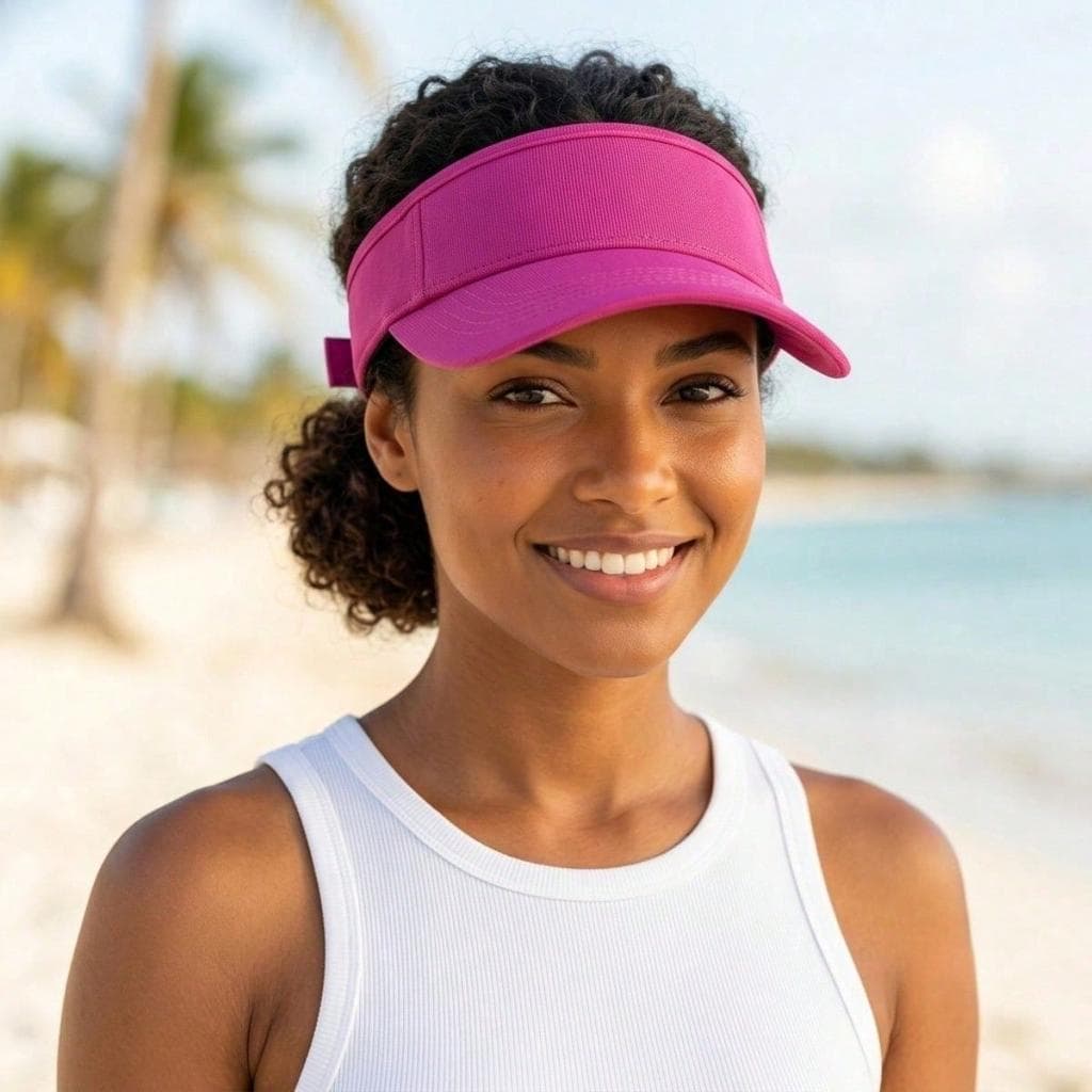 Viseira Esportiva feminino Ajustável Proteção UV Premium para Corrida Ciclismo Praia e Esportes Conforto e Estilo