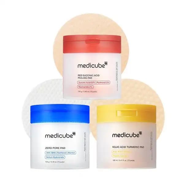 [medicube] Conjunto de Discos Tonificantes Mix & Matchㅣ Cuidado para Poros, Uso Após Tratamento de Manchas, Cuidado Ilum