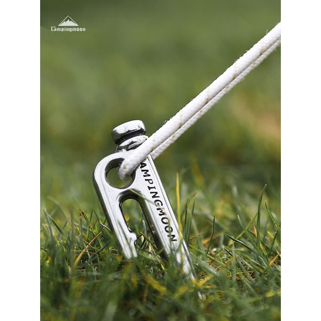 CAMPINGMOON CAMPING Tenda Dossel Prego à terra Aço inoxidável Aço carbono Bold Pilha à terra Corda de vento Fixa Pilha d