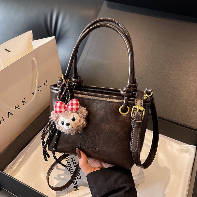 bolsa transversal feminino bolsa feminina Retro High-End carta portátil balde saco 2024 novo estilo na moda textura All-