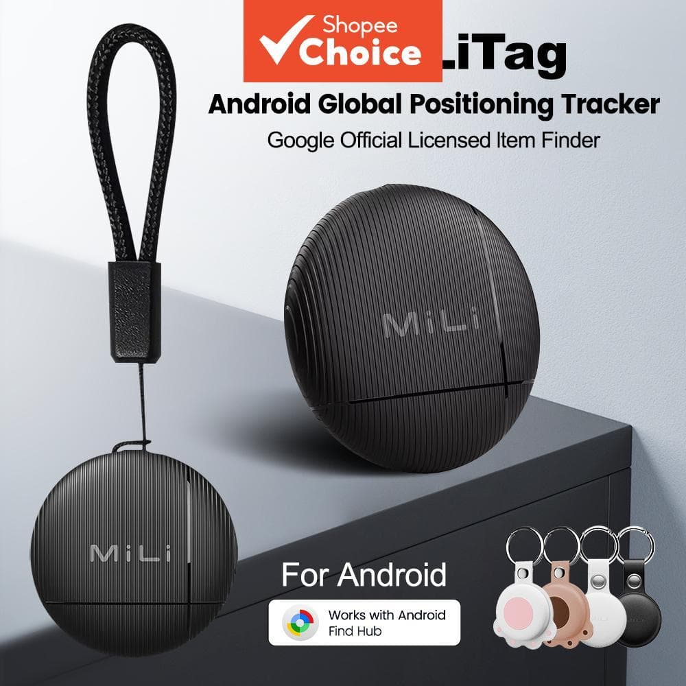MiLi Smart Tag para Android Google Find Hub App, Litag Tracker Item Finder, Bateria Substituível, Localize sua Carteira