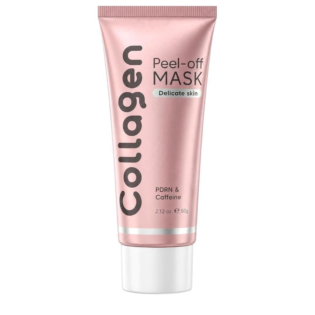 Máscara Facial Peel Off de Colágeno Grospe com PDRN e Cafeína, Máscara Noturna Firmadora para Pele Delicada, Cuidados co