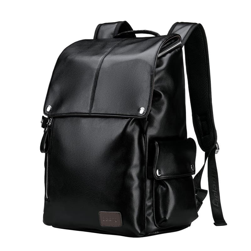 Novo estilo mochila de couro genuíno moda masculina versão coreana mochila juventude saco de escola lazer viagem computa