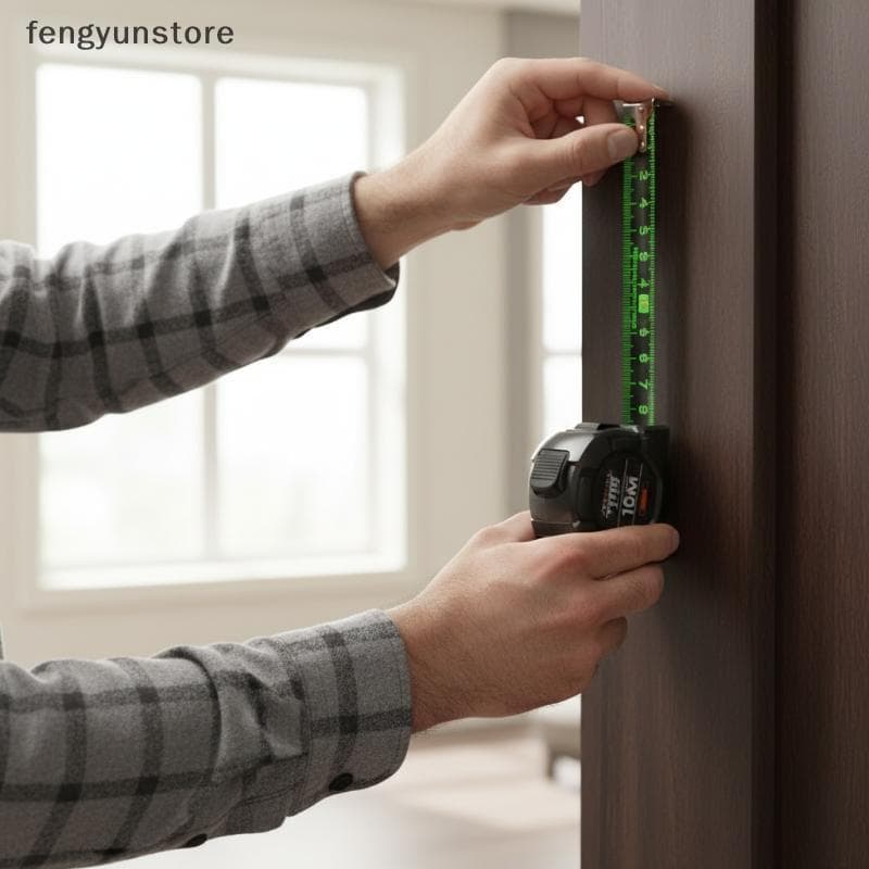 Fita Métrica De Aço 10M Design Auto-Perda Fluorescente De Alta Resistência Ao Desgaste Para Medição Profissional Arquite