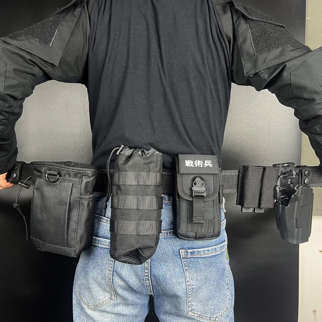 Lanterna elétrica Wargame Endgame G17/18/19/22/34 Cinto tático Conjunto de tração rápida ipsc Competitivo P320