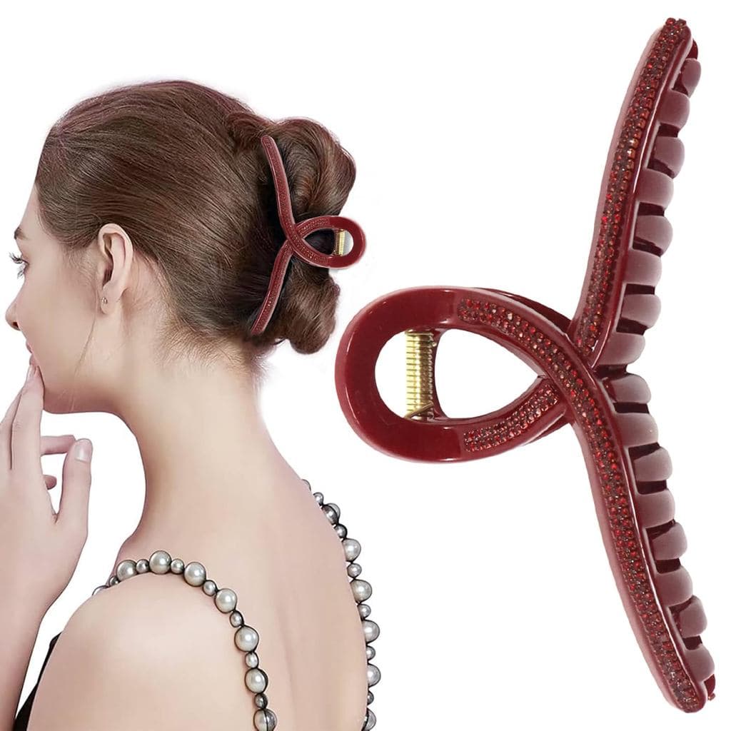 Presilhas Grandes para Cabelos Grossos, Presilhas Antiderrapantes para Mulheres e Meninas, Acessórios de Cabelo para Mul