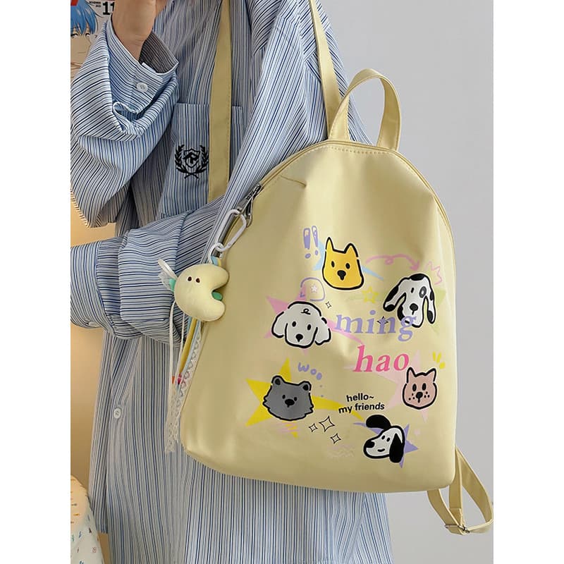 Novo estilo crianças viagem pequena mochila meninas bonito dos desenhos animados mochila estudantes da escola primária v