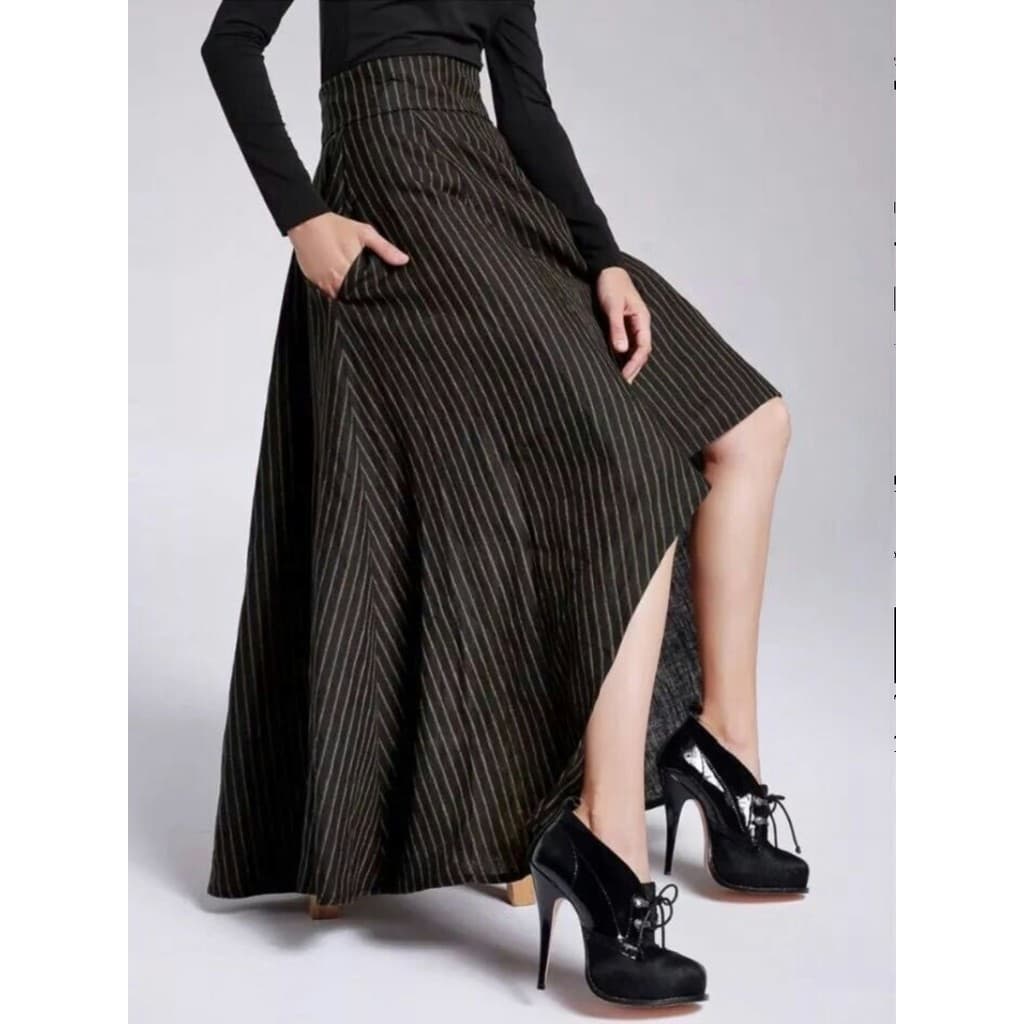 Sanqing corte de roupas de luxo 1: 1 papel de desenho físico papel de corte a63 novo estilo primavera meia saia feminina