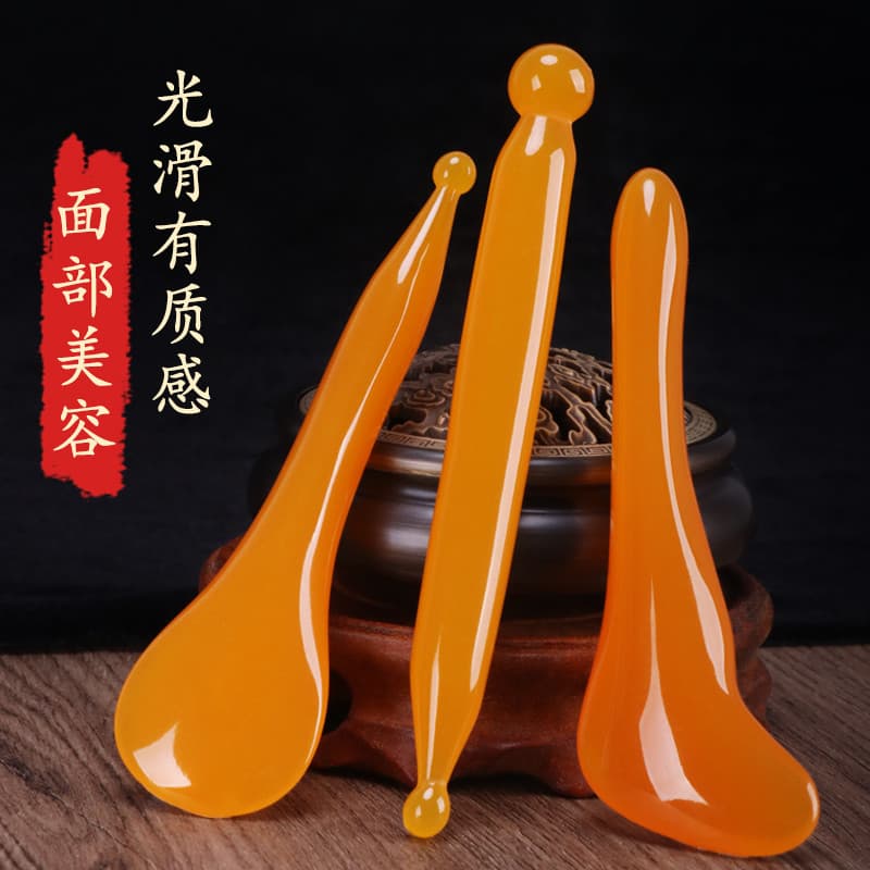 Vara de tendão beleza Gua Sha puxando areia meridiana rosto feminino olho acupuntura vara especialmente Universal Facial
