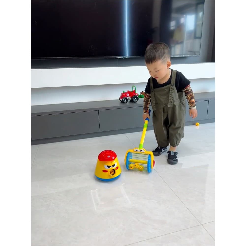 Pequeno mês de idade consumo físico brinquedos crianças 1 a 3 anos de idade carrinho aspirador de pó bebê criança rastej