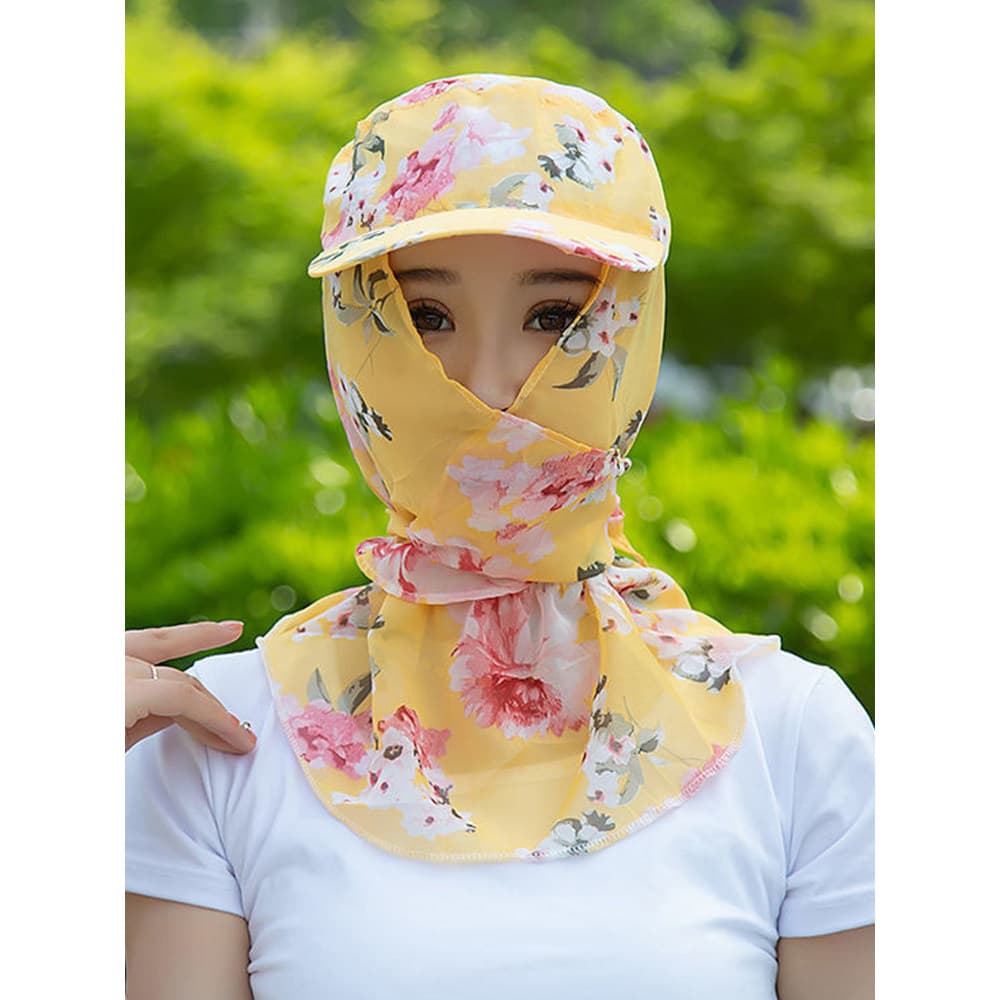 Chapéu protetor solar de verão feminino à prova de vento Anti-poeira proteção facial pescoço ciclismo mãe trabalho ao ar