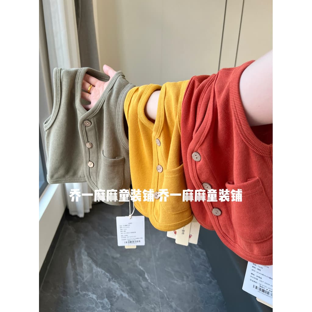 25 outono novo estilo colete de bebê bebê a-Class colete interno das crianças ar condicionado roupas exterior Wear Cardi