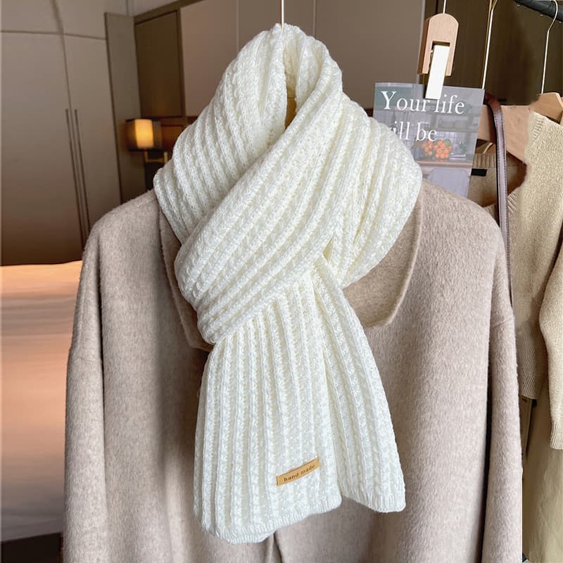 Novo Design Cachecol De Malha Grossa Para Mulheres Moda Inverno Quente Cachecóis De Caxemira Neckercheif Senhora Pescoço
