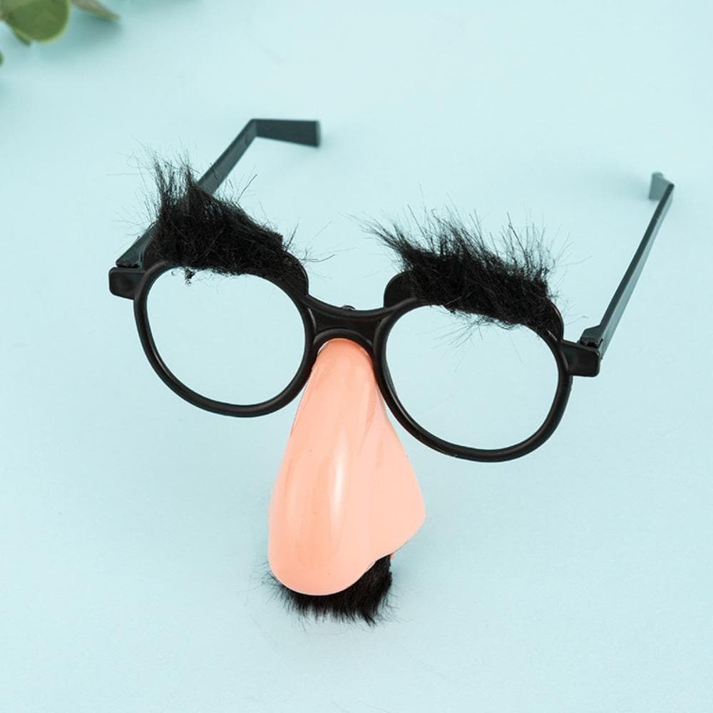 INSTORE Disfarce Óculos Nariz Cabelo Sobrancelhas Cosplay Festa Decoração Bigode Adulto Grande Traje Adereços