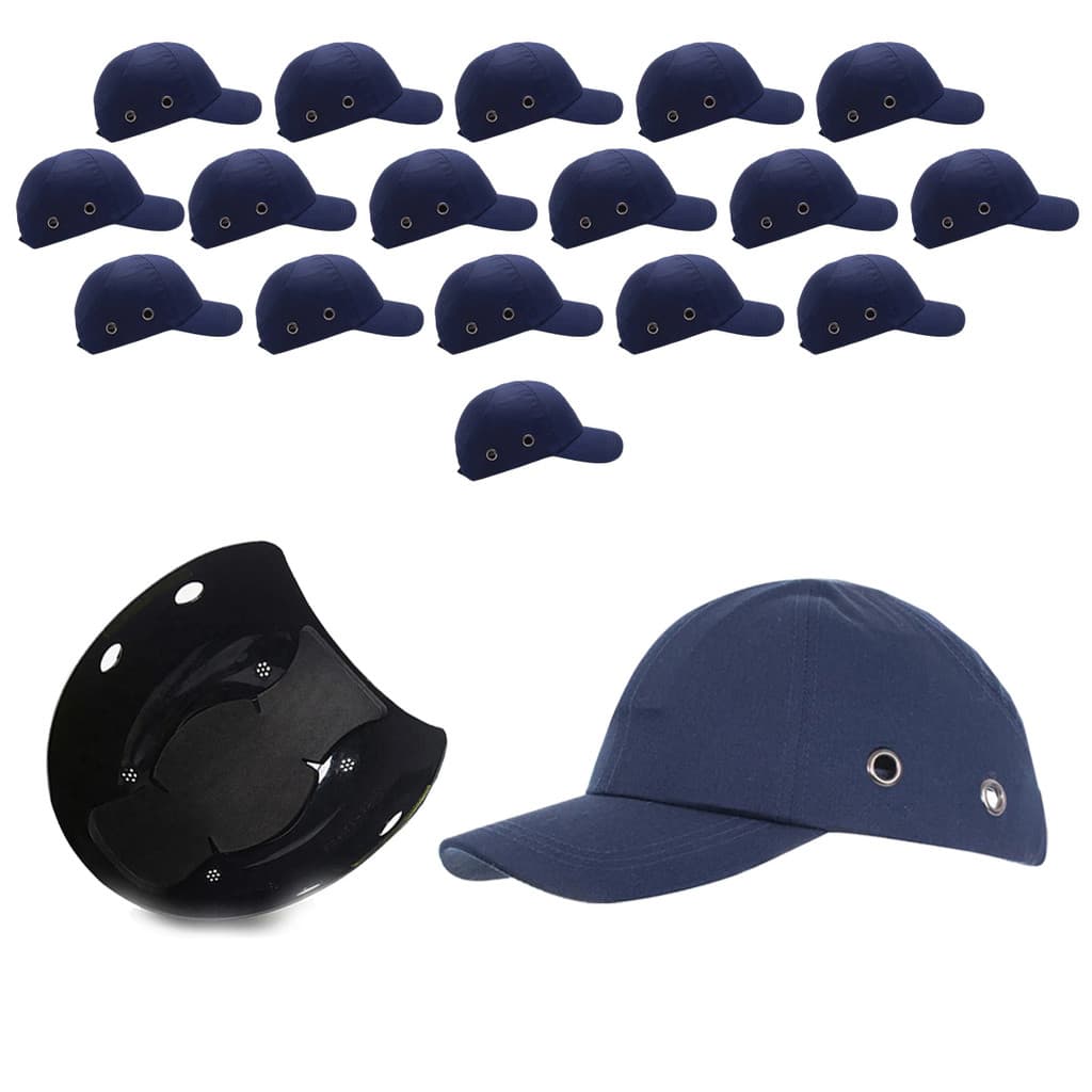 Bone com Capacete EPI Kit 17 Uni Obra Segurança Casquete Reparo Proteçao Resistente Trabalho Construçao Oficina