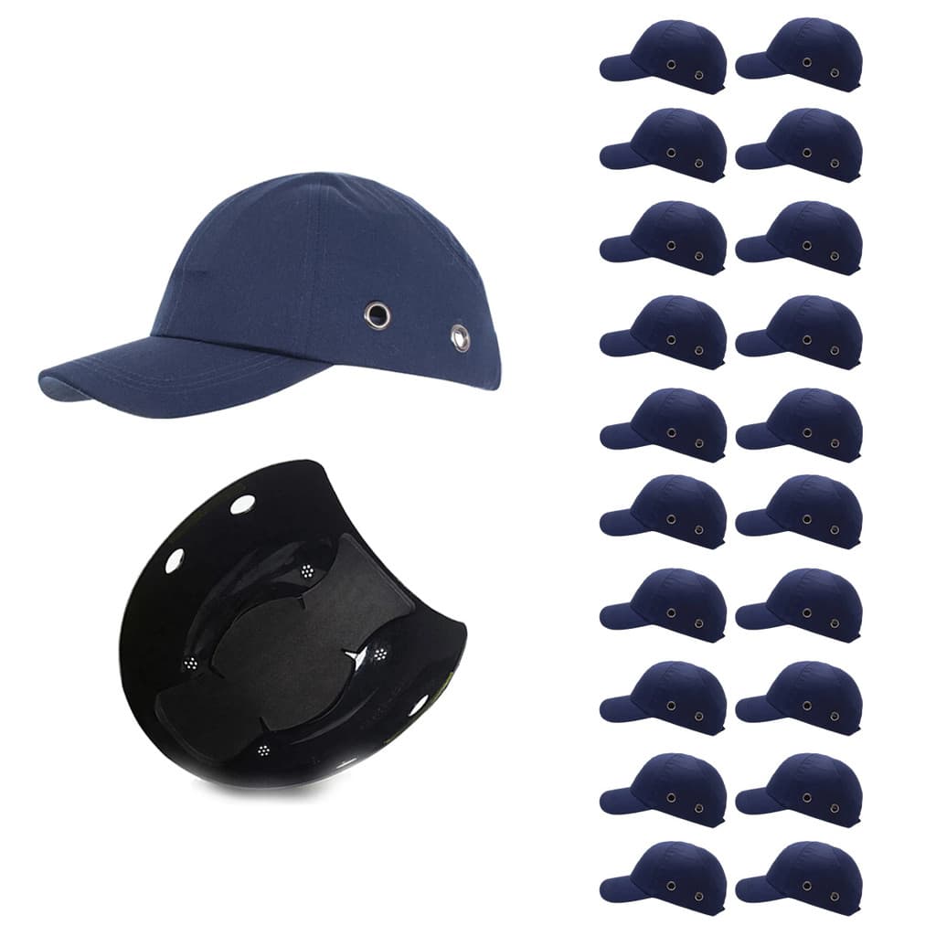 Bone com Capacete EPI Kit 20 Uni Obra Seguranca do Trabalho Casquete Construcao Oficina Reparo Servico Protecao