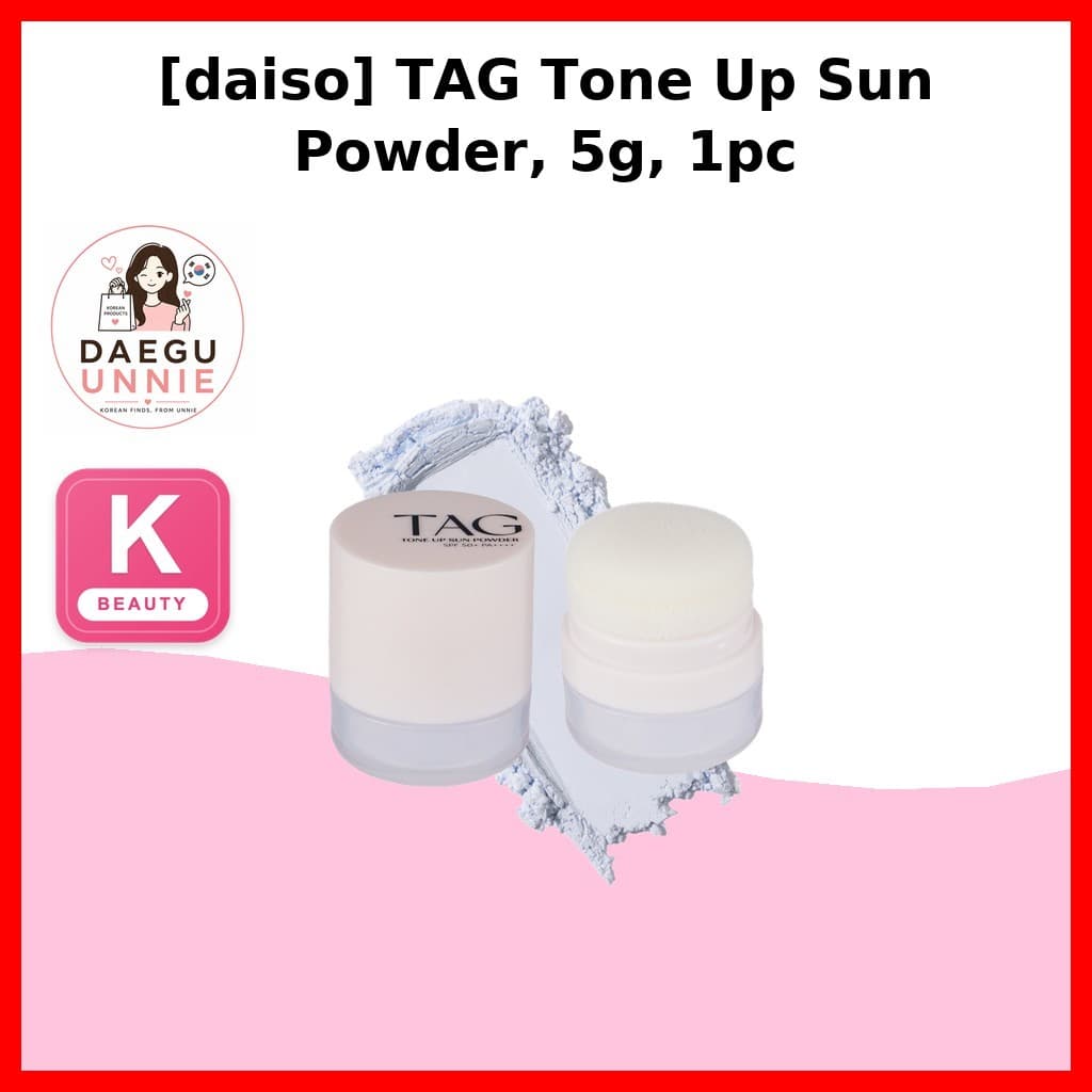 [daiso] Pó Solar Tonificante TTAG No . 3 Fps De Proteção Contra Luz Azul , 5g 1 Unidade/Coreano/Acabamento Radiante